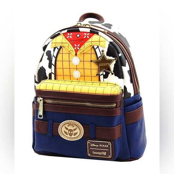 Loungefly  Disney’ Pixar Sheriff Woody Toy Story Mini Backpack NWT - Picture 1 of 6